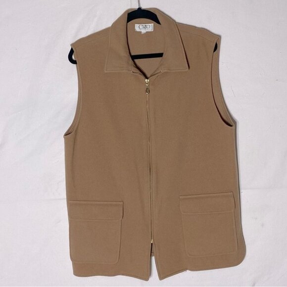 Cleo Tan Zip Front Vest L - Picture 11 of 11